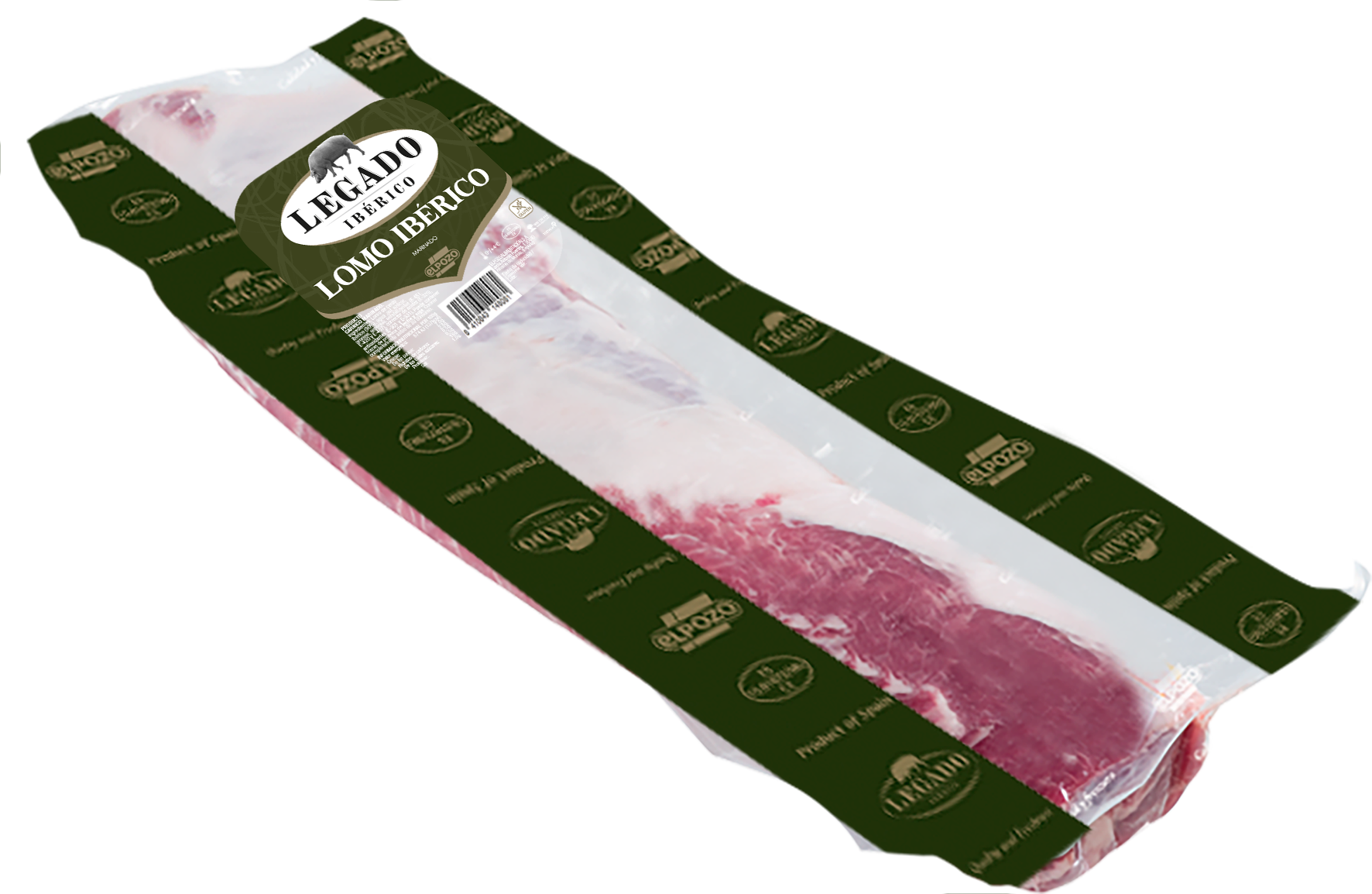Lomo Iberico 700g - Luftgetrockneter Spanischer Lendenschinken, Lachsschinken Vom Ibérico Schwein
